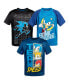 ფოტო #1 პროდუქტის 3 Pack Graphic T-Shirt Toddler| Child Boys