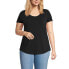 Фото #3 товара Plus Size Lightweight Jersey T-shirt