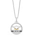 Фото #1 товара Star Wars grogu Diamonds Pendant Necklace (1/10 ct. t.w.) in 10K Yellow Gold and Sterling Silver