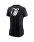 ფოტო #3 პროდუქტის Women's Black Baltimore Orioles Over Shoulder T-shirt