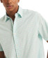 ფოტო #3 პროდუქტის Men's Slim Fit Navtech Plaid Short Sleeve Button-Front Shirt