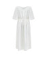 ფოტო #3 პროდუქტის Women's Balloon Sleeve Maxi Dress