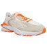 Puma Pwrframe Op1 Pronounce Lace Up Mens Off White, Orange, White Sneakers Casu