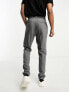 Фото #2 товара ASOS DESIGN smart co-ord skinny trouser in pindot texture in black