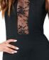ფოტო #3 პროდუქტის Women's Lace-Trim Bodycon Dress