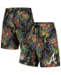 ფოტო #1 პროდუქტის Men's Black Atlanta Braves Floral Shorts