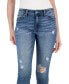 Juniors' Mid Rise Cropped Ankle Skinny Jeans
