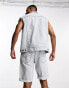 Фото #2 товара Lee 5 pocket straight denim shorts in light wash co-ord