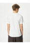 Фото #13 товара 4sam10035hk 000 Beyaz Erkek Pamuk Jersey Kısa Kollu Basic T-shirt