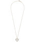 ფოტო #3 პროდუქტის Diamond Open Heart Pendant Necklace (1 ct. t.w.) in 14k White or Yellow Gold, 18" + 2" extender