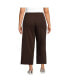 ფოტო #6 პროდუქტის Plus Size Sport Knit Elastic Waist Wide Leg Crop Pants