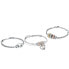 Romantic steel bicolor bracelet Drops SCZ1256