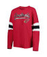 ფოტო #3 პროდუქტის Women's Cardinal Arizona Cardinals Justine Long Sleeve Tunic T-shirt