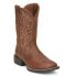 Фото #2 товара Justin Boots Canter 11 Inch Embroidered Square Toe Cowboy Mens Brown Casual Boo