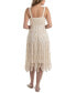 Фото #2 товара Women's Cotton Crochet Sleeveless Cover-Up Dress