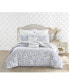 Фото #7 товара Silhouette Floral 3-Pc. Duvet Cover Set, King, Created for Macy's