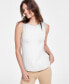 Фото #1 товара Women's Sleeveless Boat-Neck Blouse