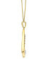 ფოტო #4 პროდუქტის Diamond Double Loop Teardrop 18" Pendant Necklace (1/3 ct. t.w.) in 14k Two-Tone Gold