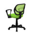 Фото #2 товара Mid-Back Green Mesh Swivel Task Chair With Arms