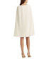 Фото #2 товара Коктейльное платье женское Lauren Ralph Lauren с платьем Slim-Fit Georgette Cape-Overlay