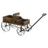 Garden Cart DKD Home Decor Black Dark brown Wood Metal Fir Recycled Wood Fir wood 60 x 31 x 57 cm