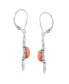 ფოტო #2 პროდუქტის Sterling Silver Women's Drop and Dangle Earrings with Genuine Gemstone