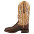 Dan Post Boots Bellamy Embroidery Square Toe Cowboy Mens Brown Casual Boots DP4 11, D, Средняя - фото #3