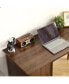 Фото #9 товара Small Desk With 47.24 Inch, Modern Walnut Finish, Solid Wood Legs - Suitable For Home And Office Use
