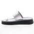 Fly London Chev CHEV316FLY-006 Womens Gray Leather Slides Sandals Shoes 35