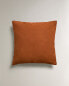 Topstitching cushion cover Оранжевый, 45 x 45 cm** **45 x 45 cm - фото #3