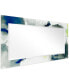 Фото #4 товара 'Ephemeral' Rectangular On Free Floating Printed Tempered Art Glass Beveled Mirror, 54" x 28"
