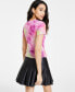 Women's Tie-Dye Mesh Short-Sleeve T-Shirt, Created for Macy's
