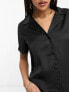 Фото #4 товара JDY short satin shirt in black