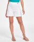 Фото #4 товара Women's High-Rise Tabbed Shorts, Created for Macy's