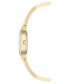 ფოტო #2 პროდუქტის Women's Gold-Tone Alloy Bangle with Pink Enamel Fashion Watch 33.5mm and Bracelet Set