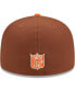 Фото #3 товара Men's Brown, Orange Cincinnati Bengals Harvest 50th Anniversary 59FIFTY Fitted Hat