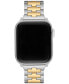 Фото #2 товара Ремешок для часов Tory Burch reva двухцветный из нержавеющей стали для Apple Watch® 38мм/40мм
