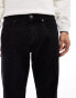 DTT rigid straight fit jeans in washed black