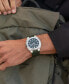 ფოტო #6 პროდუქტის Men's Swiss Automatic Alpiner Green Rubber Strap Watch 41mm