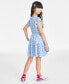 Big Girls Love Flower Printed Tiered Dress, Created for Macy's