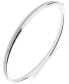 Фото #1 товара Sterling Silver Pavé Sculpted Bangle Bracelet