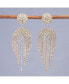 ფოტო #3 პროდუქტის Women's Silver Bling Cluster Drop Earrings