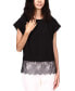 Топ Michael Kors Lace Hem Black XXS