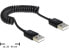 Фото #1 товара Delock 83239 - 0.6 m - USB A - USB A - USB 2.0 - Male/Male - Black