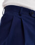 Фото #5 товара ASOS DESIGN smart premium cotton oversized tapered chino trousers in navy