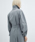 Фото #5 товара Women's Belted Cotton Trench Coat