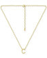 Initial S Pendant Necklace in 18k Gold-Plated Sterling Silver, 16" + 2" extender, Created for Macy's