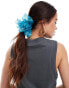 Фото #2 товара DesignB London maxi organza scrunchie in blue tie dye