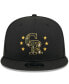 ფოტო #2 პროდუქტის Men's Black Colorado Rockies 2024 Armed Forces Day 9FIFTY Snapback Hat