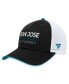 ფოტო #2 პროდუქტის Men's Black San Jose Sharks Authentic Pro Rink Trucker Adjustable Hat